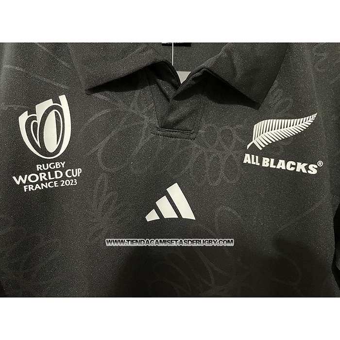 Camiseta Nueva Zelandia All Blacks Rugby 2023 World Cup Local